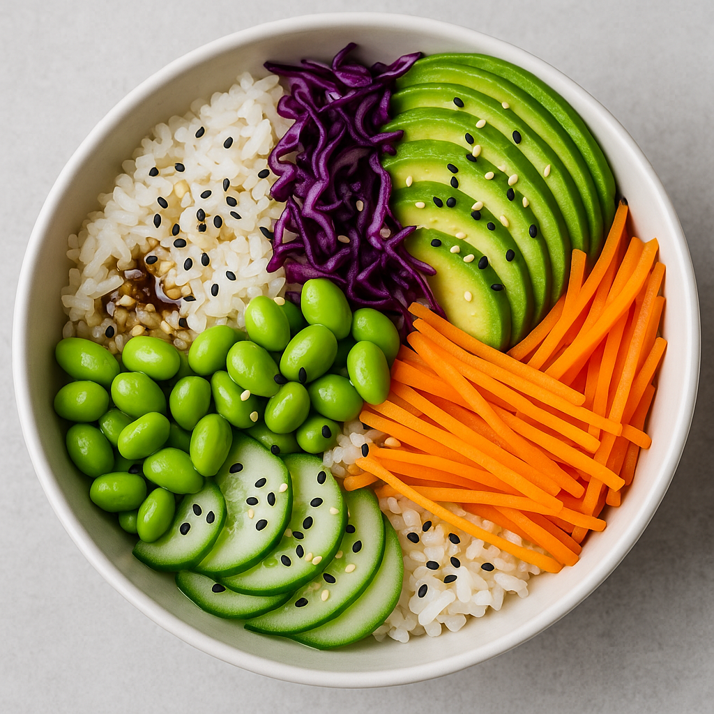 Poke Bowl Opskrift Vegetar: Lavet på 20 Minutter med Kun 7 Råvarer