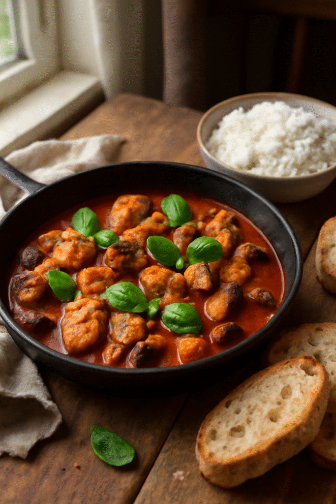 Aubergine-kylling - Opskrift til 4 personer